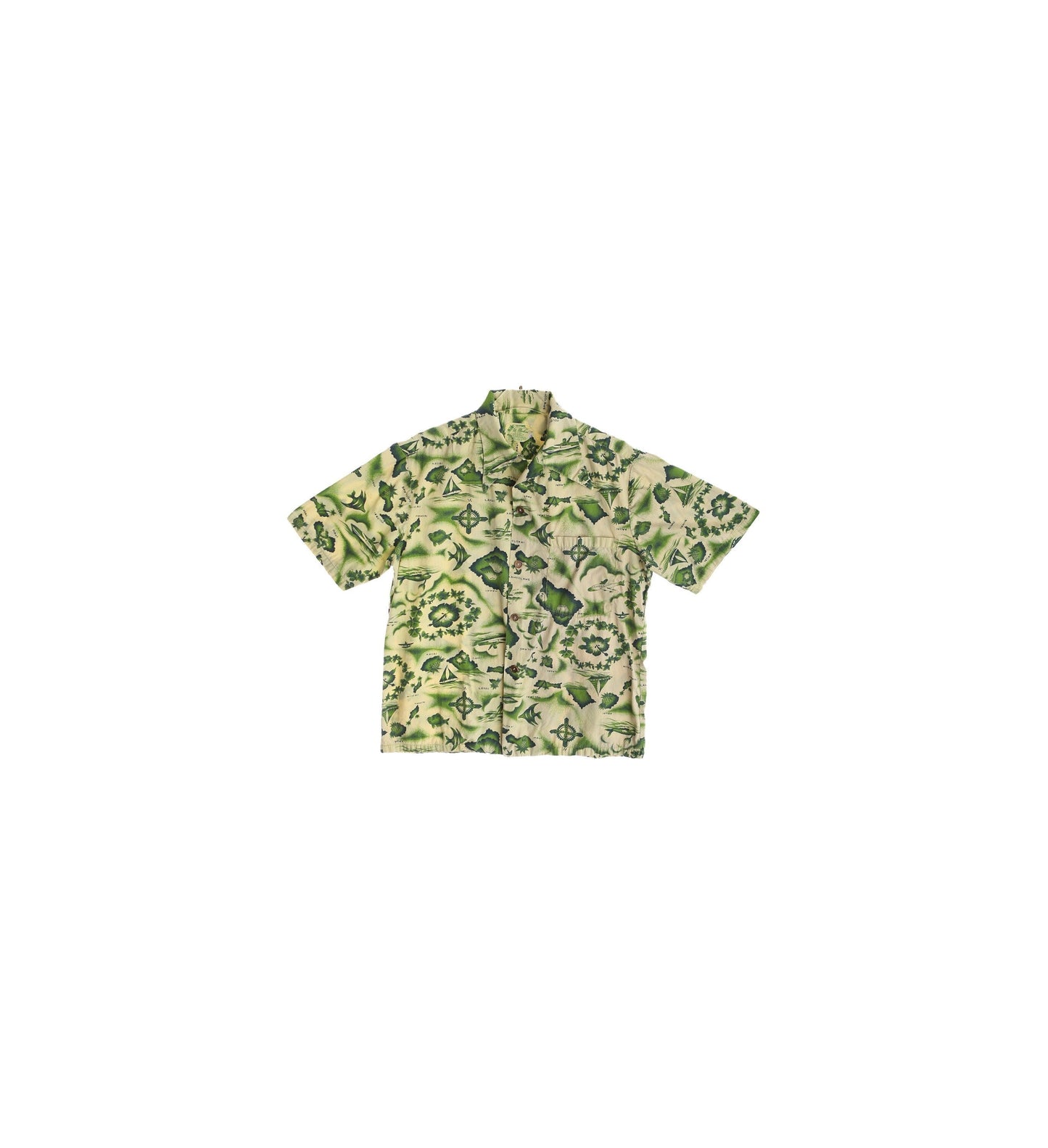 Vintage Men's Hawaiian Shirt / By Ui Maikai / Estimated Era: 1950's - 1960's