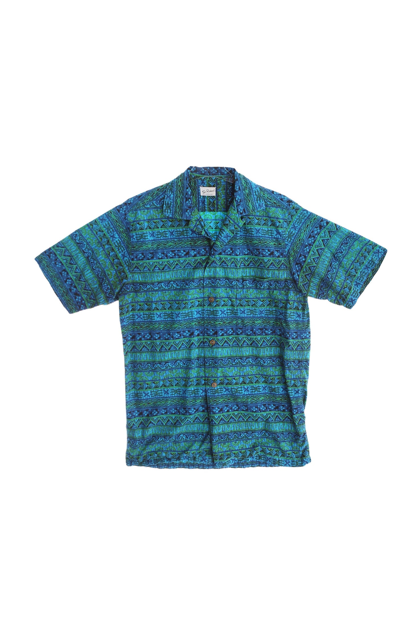 Vintage Men's Hawaiian Shirt by Tori Richard Honolulu / Estimated Era: 1950's - 1960's