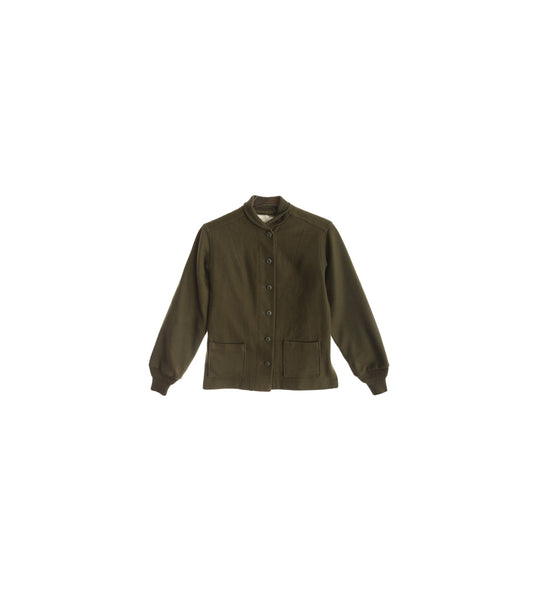 Vintage Women Green Military Jacket