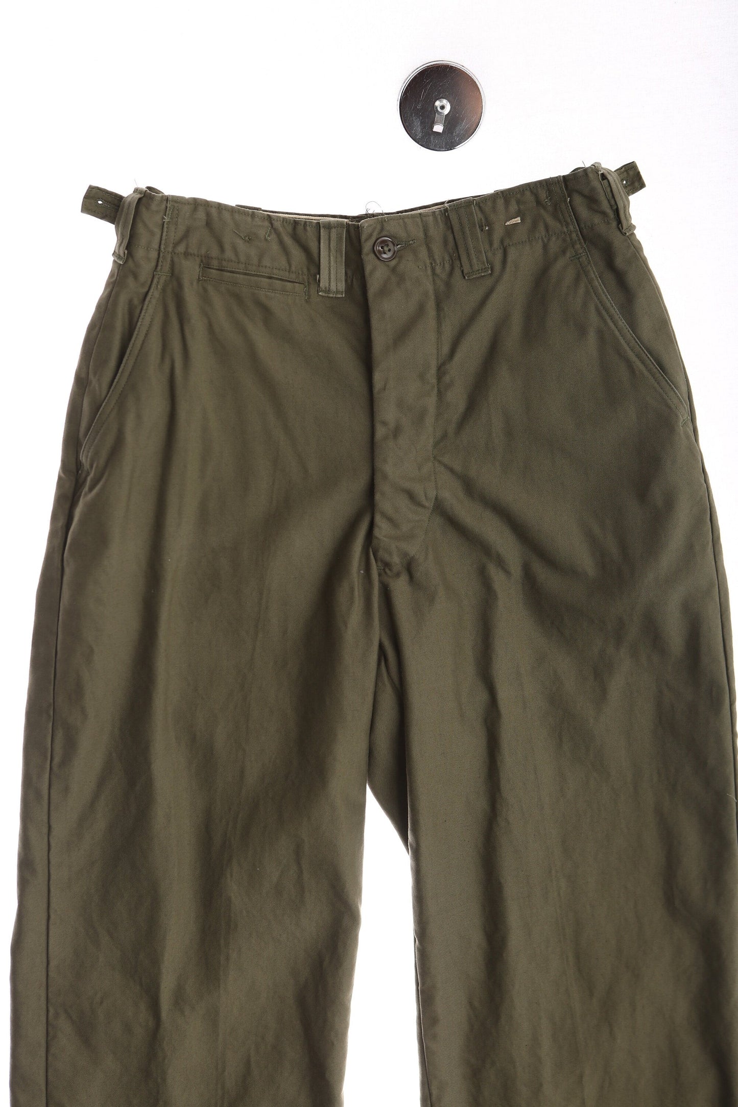 Vintage Military Pants / Green / Field Trousers