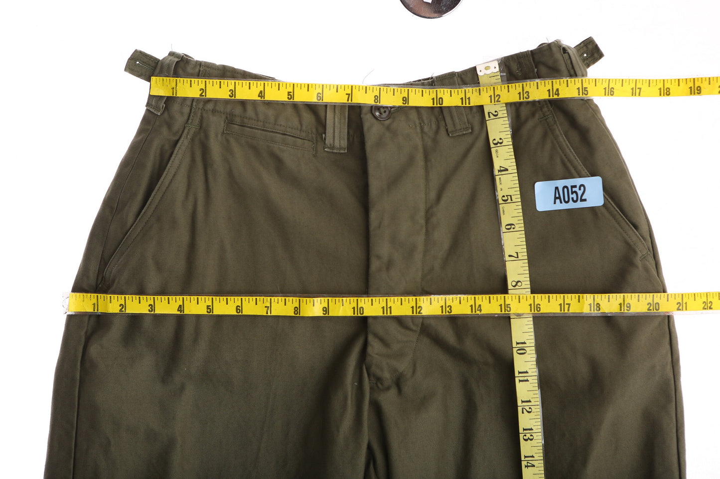 Vintage Military Pants / Green / Field Trousers