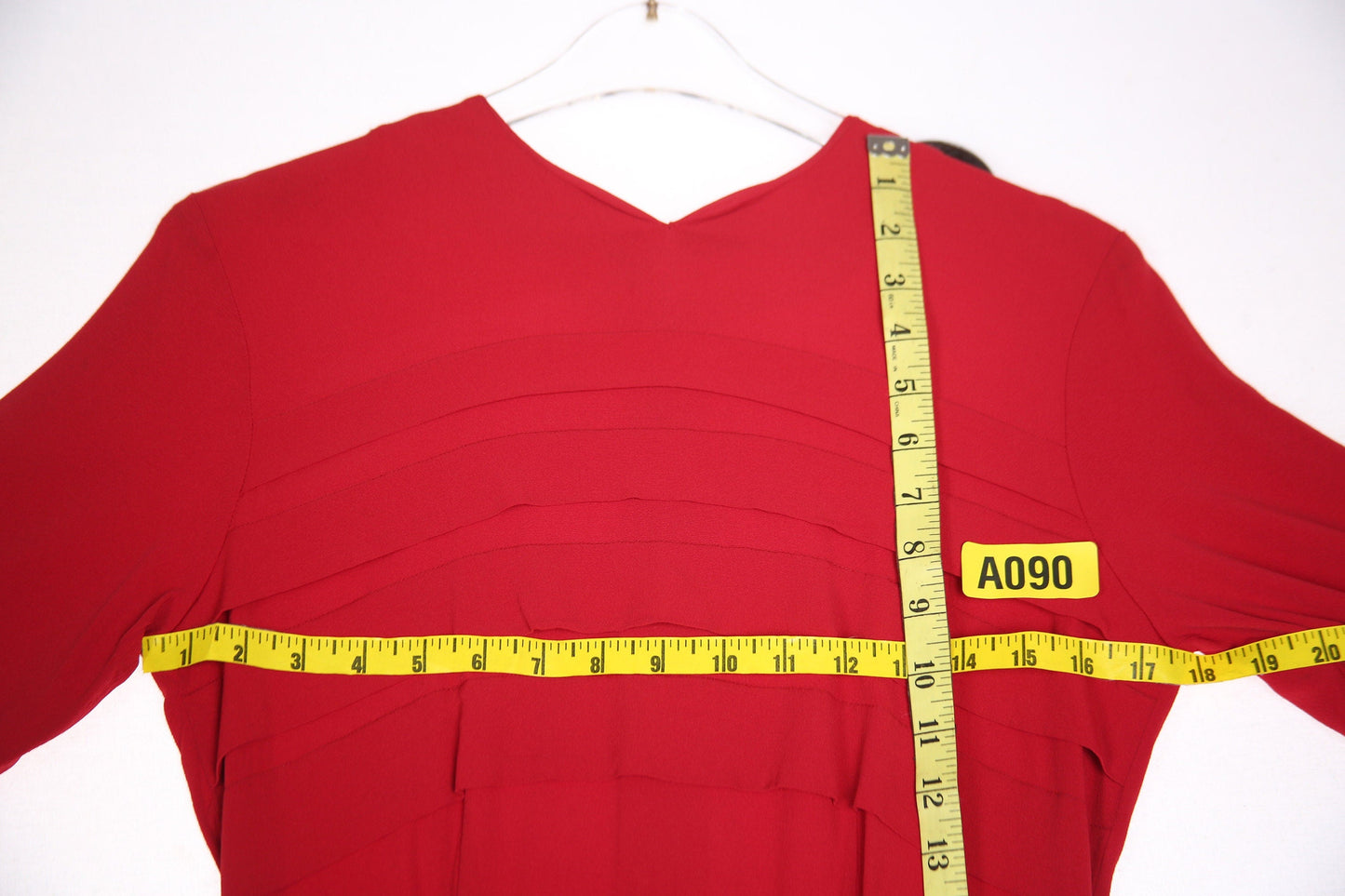 1940s Women Red Evening Dress