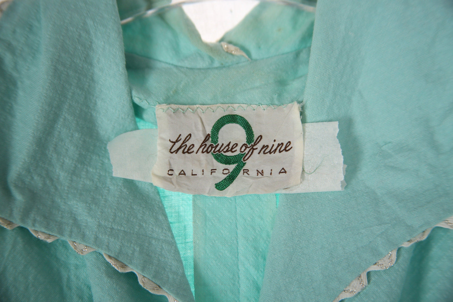 1950's Women Green Button Down Casual Dress