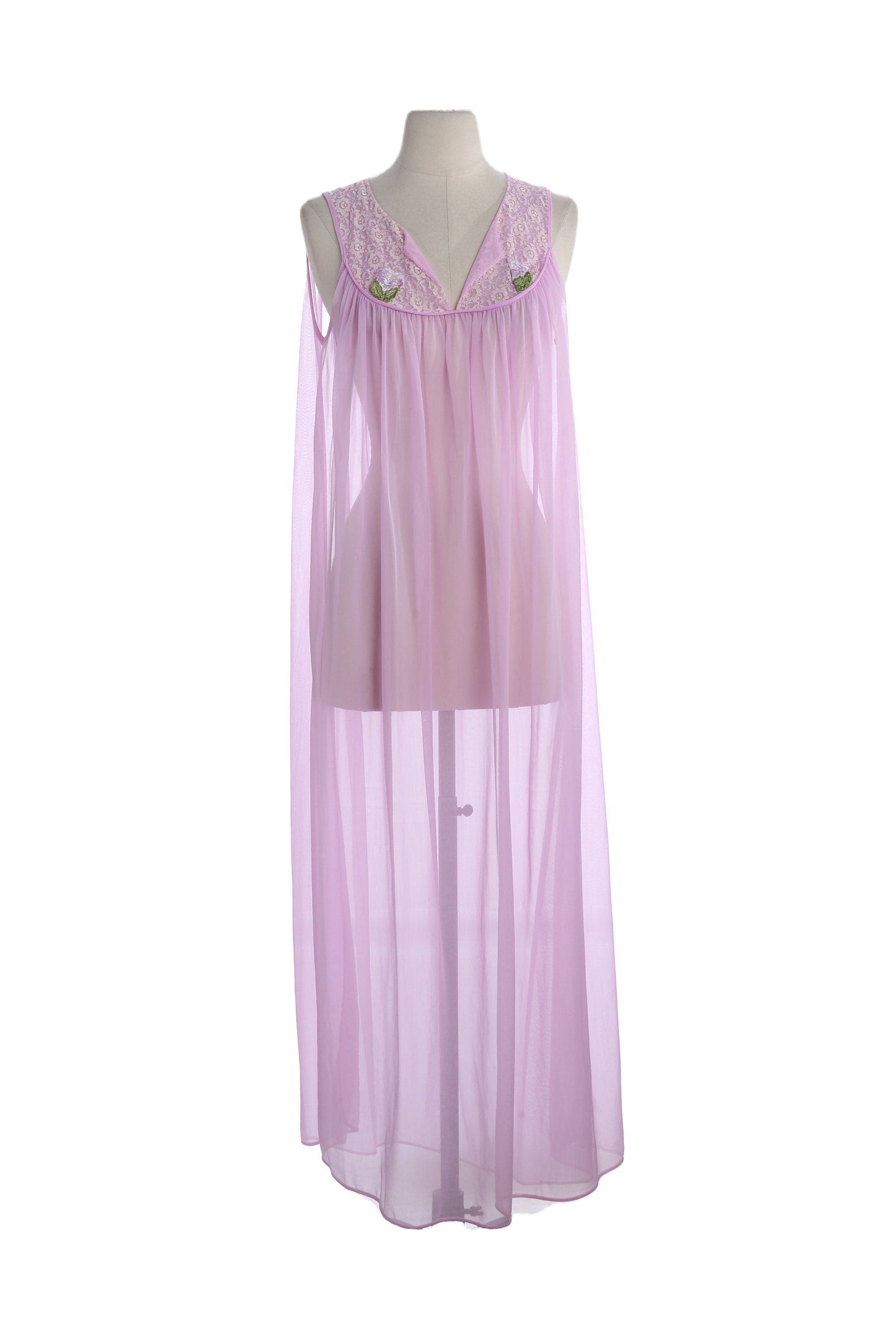Vintage Women's Nightgown Dress - Estimated Era 1960's - 1970's