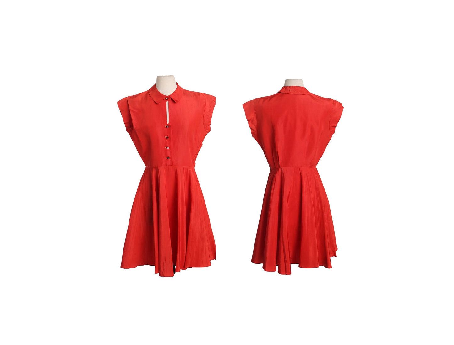 1950's Women Red Casual Dress - Sue Brett