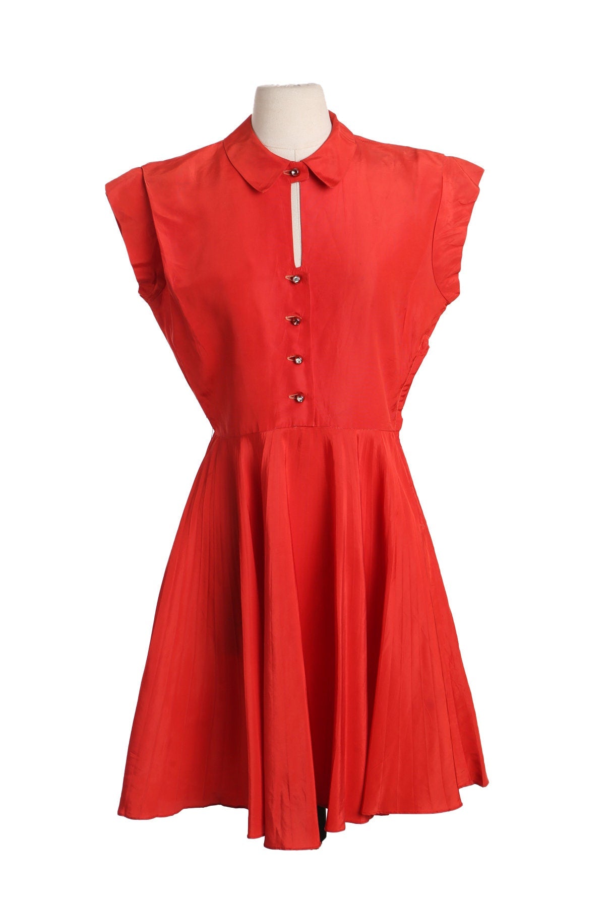 1950's Women Red Casual Dress - Sue Brett