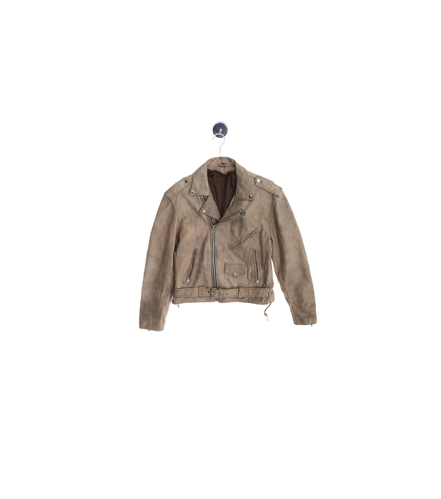 Vintage Men's Brown Biker Leather Jacket
