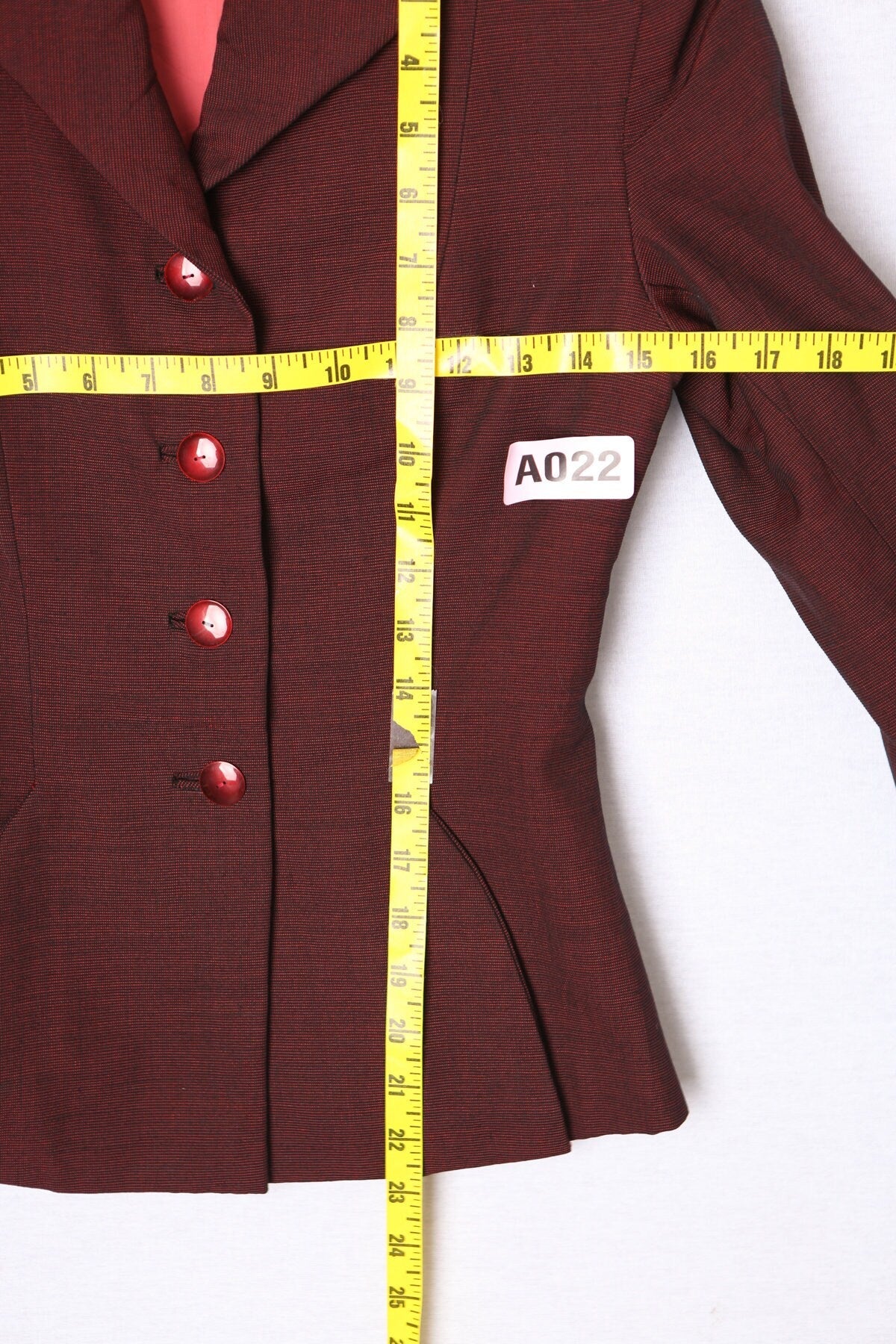 1940s Women Red Casual Button Up Jacket