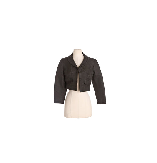 1950s Women Black Casual Jacket by Helen Rose