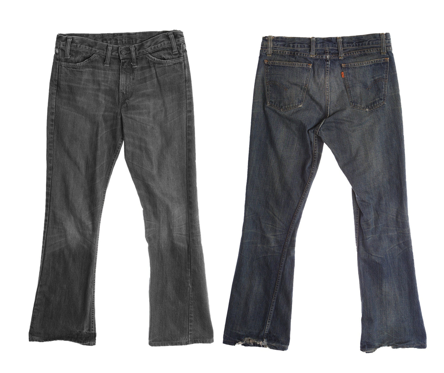 Vintage Levi's Bell Bottom Pants / Orange Tab / Dark Wash