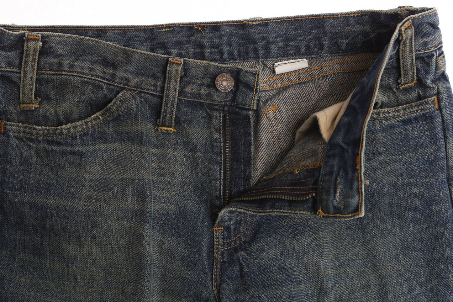 Vintage Levi's Bell Bottom Pants / Orange Tab / Dark Wash