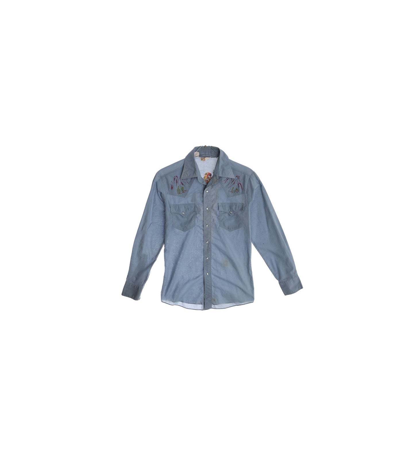 Vintage Men Blue Western Shirt by Kennington - Rocking K Ranchwear
