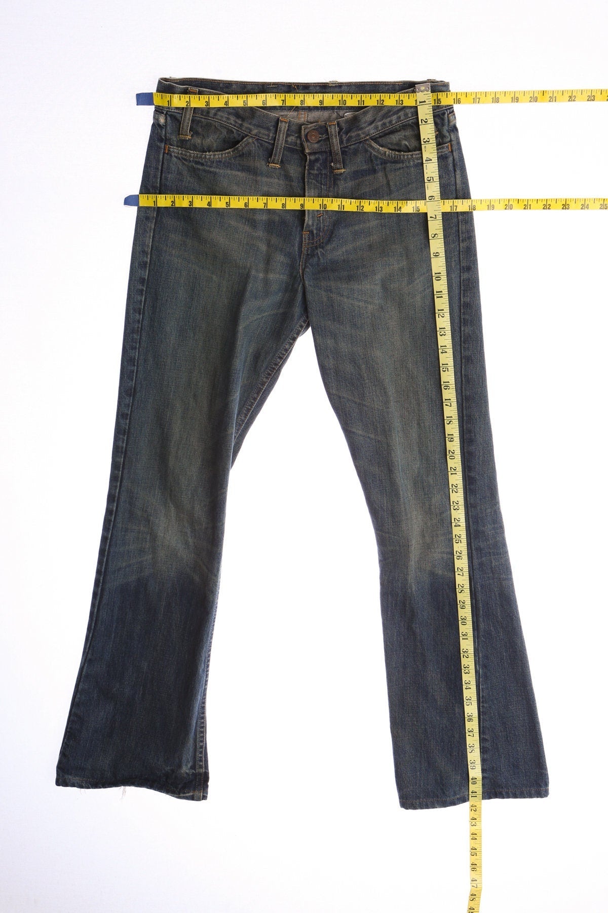 Vintage Levi's Bell Bottom Pants / Orange Tab / Dark Wash