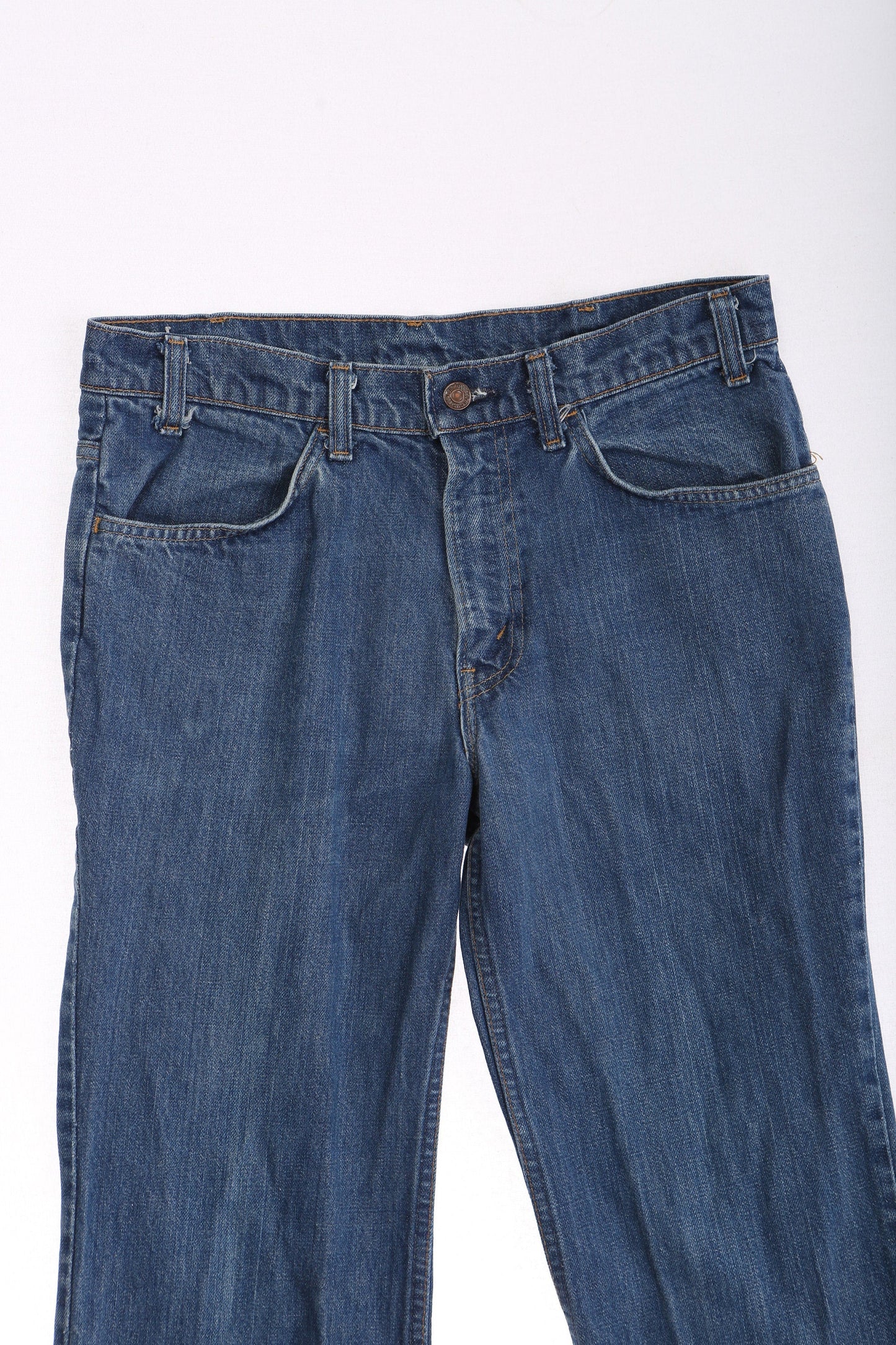 Vintage Levi's Denim Bell Bottom Pants / Orange Tab / 517 / Era 1970's