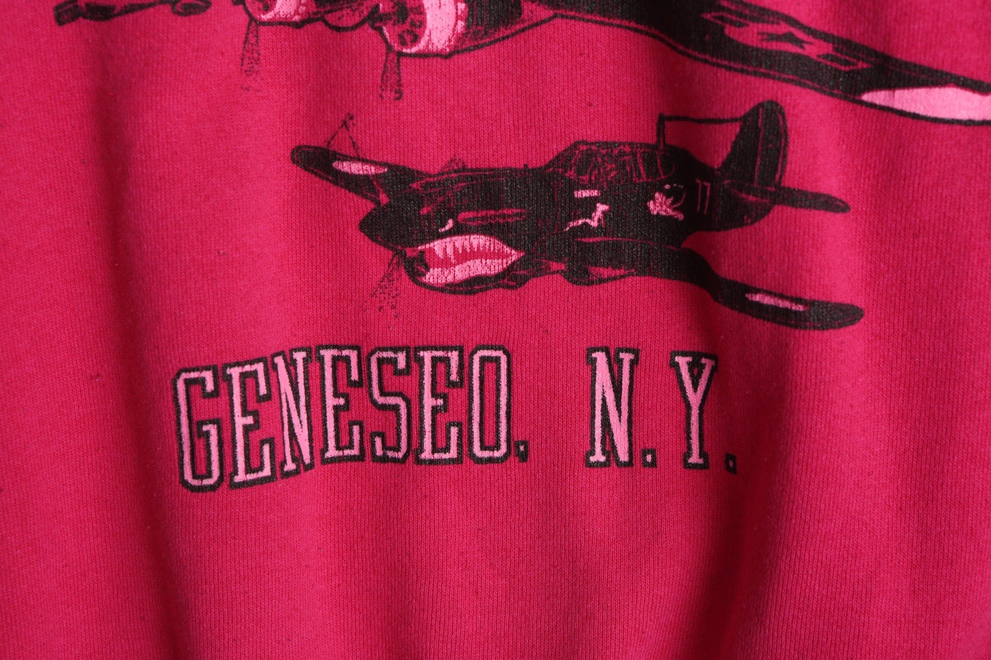 National Warplane Museum Pink Graphic Sweatshirt