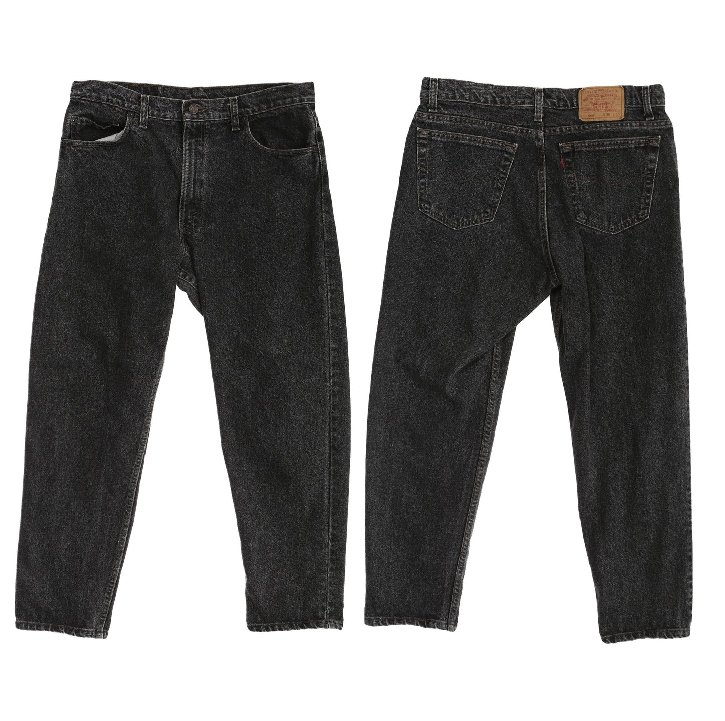 Vintage 550 Levi's Black Denim Pants / Made in USA / Ear 1980's - 1990's