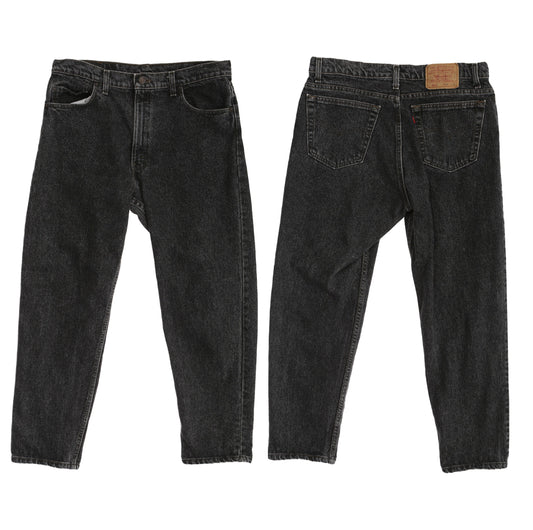 Vintage 550 Levi's Black Denim Pants / Made in USA / Ear 1980's - 1990's