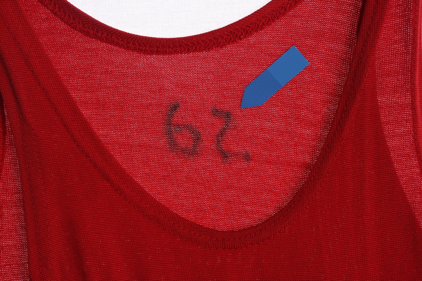 Vintage Track and Field Red Jersey with B Wings Patch - Era 40's - 50's