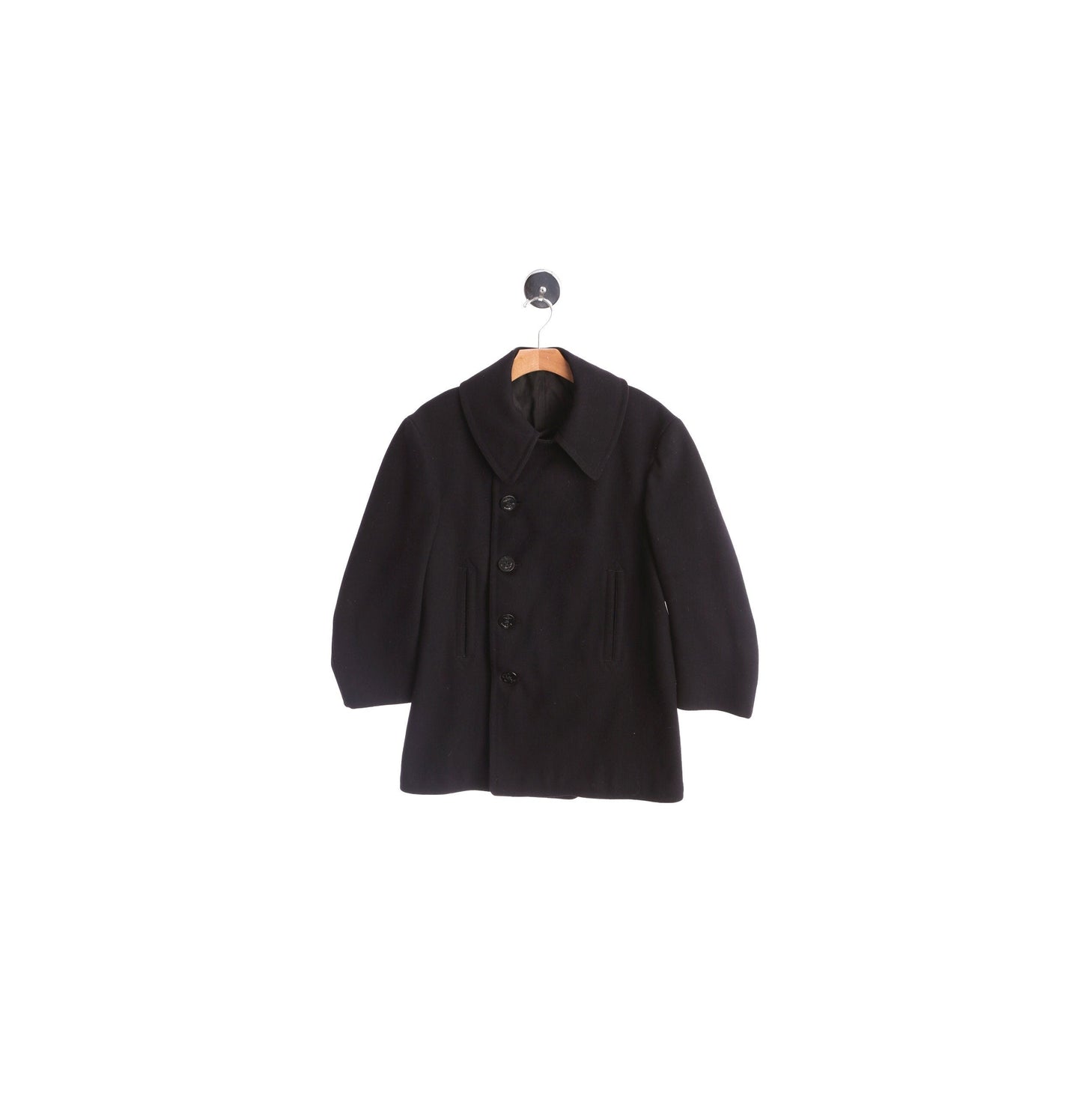 Vintage Men Navy Peacoat Manufactured by Naval Clothing Factory