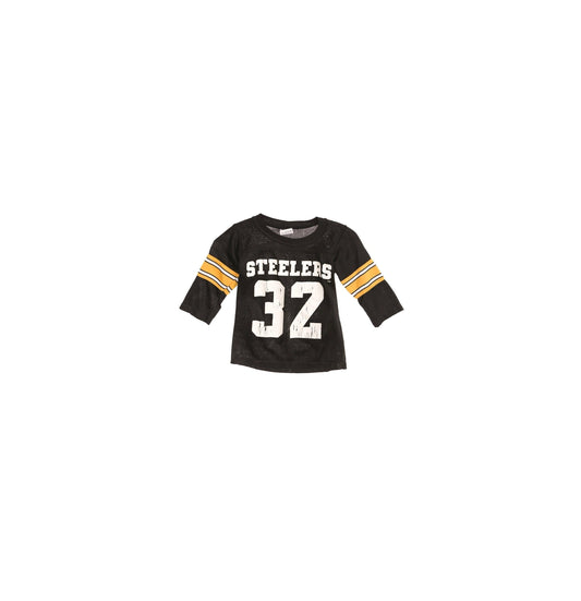 Vintage Steelers 32 Black Jersey by Rawlings / Made in USA - Era 70s - 80s
