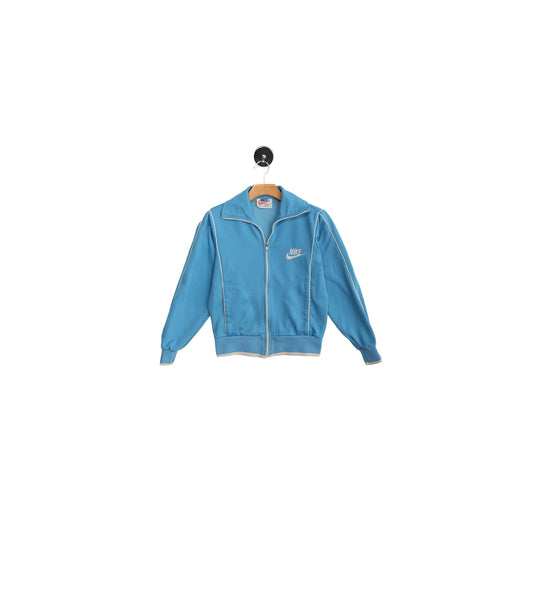 Vintage Nike Blue Jogging Jacket - Orange Fly / Era 1970's - 1980's