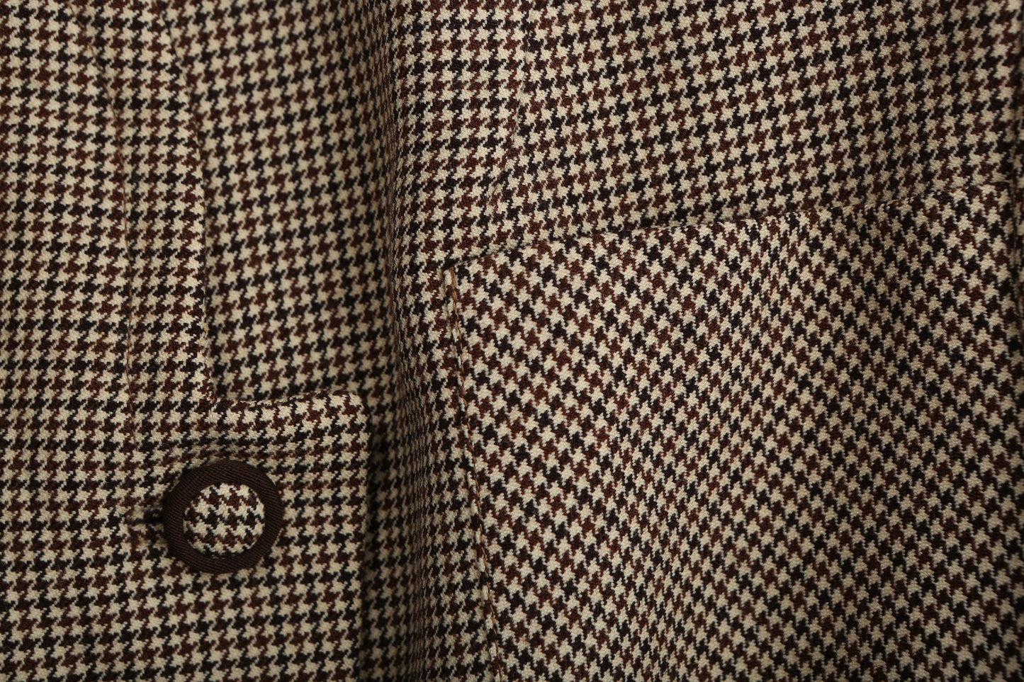 Vintage Women Brown Plaid Casual Jacket / Era 1940's - 1950's