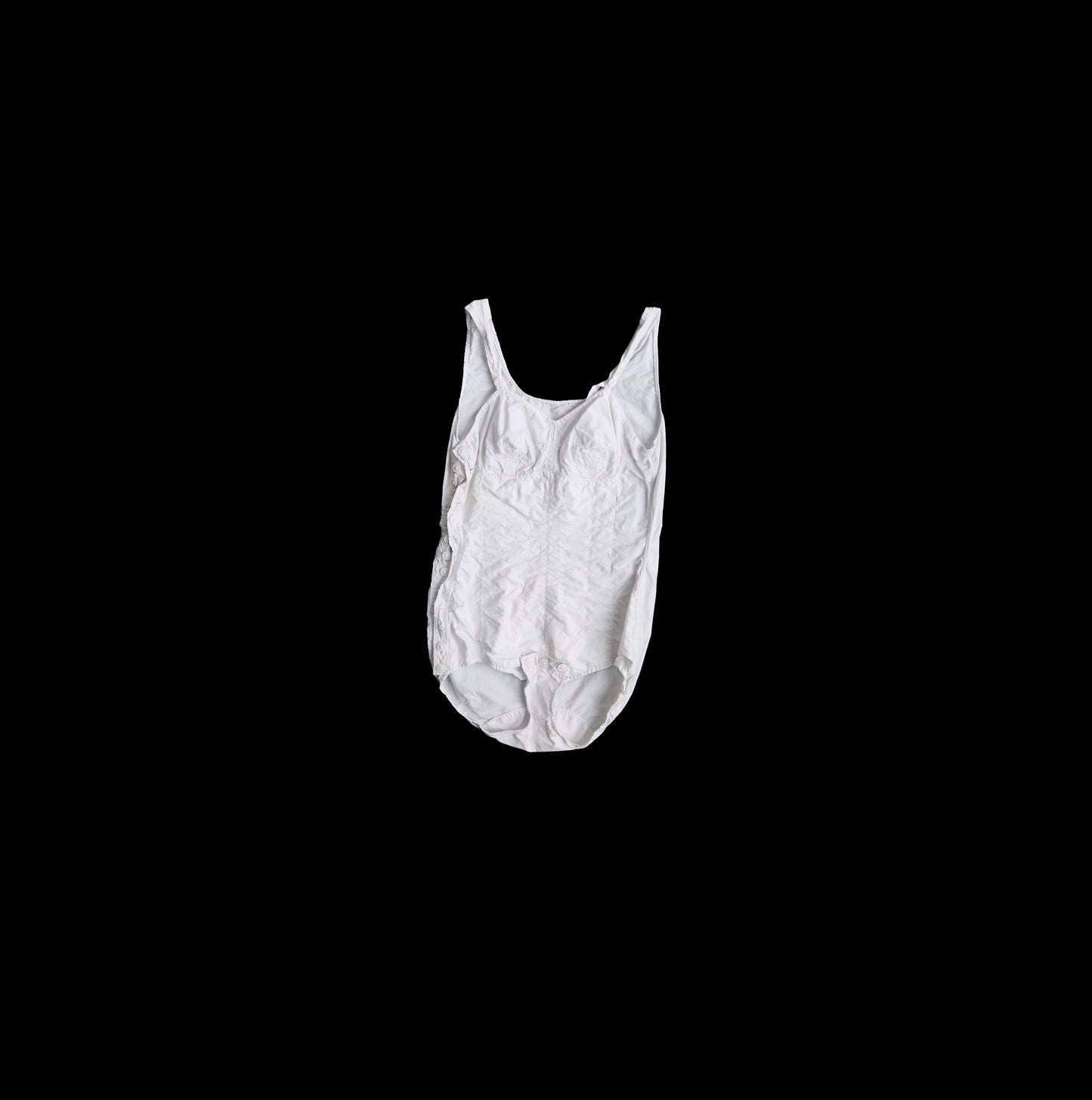 Vintage Women White Underwear / Body Suit / Leotard - Era 1940's - 1950's