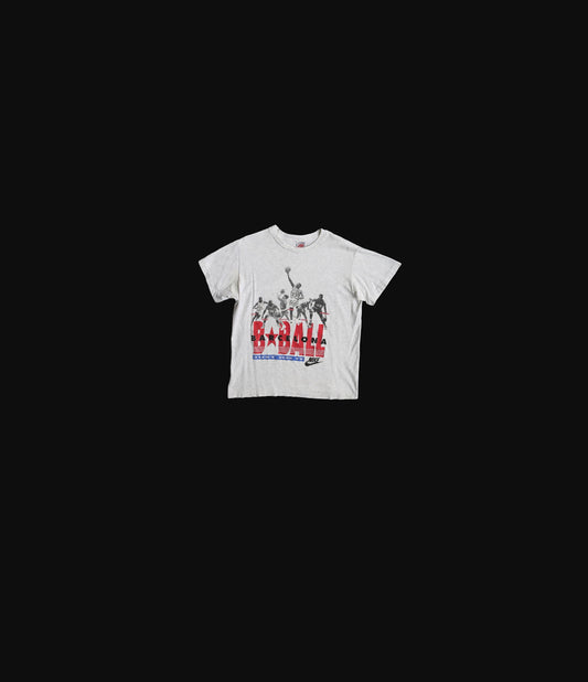 Vintage Nike Basketball Graphic T-shirt with Barcelona B Ball Just Do It