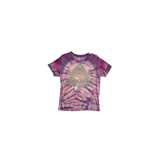 Vintage Tie Dye Graphic T-shirt by Phillip Brown 1984 - Hippie Abstract Geometry Print