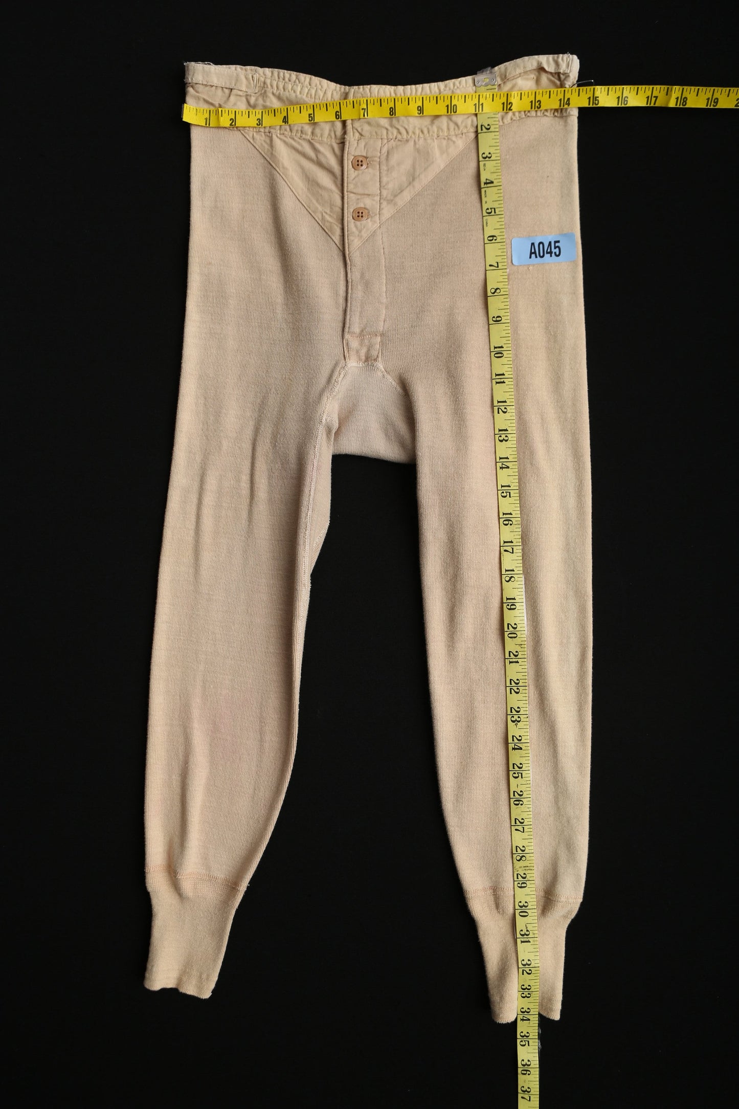 Vintage Men's Thermal Pants by Hanes - Era 1960's - 1970's