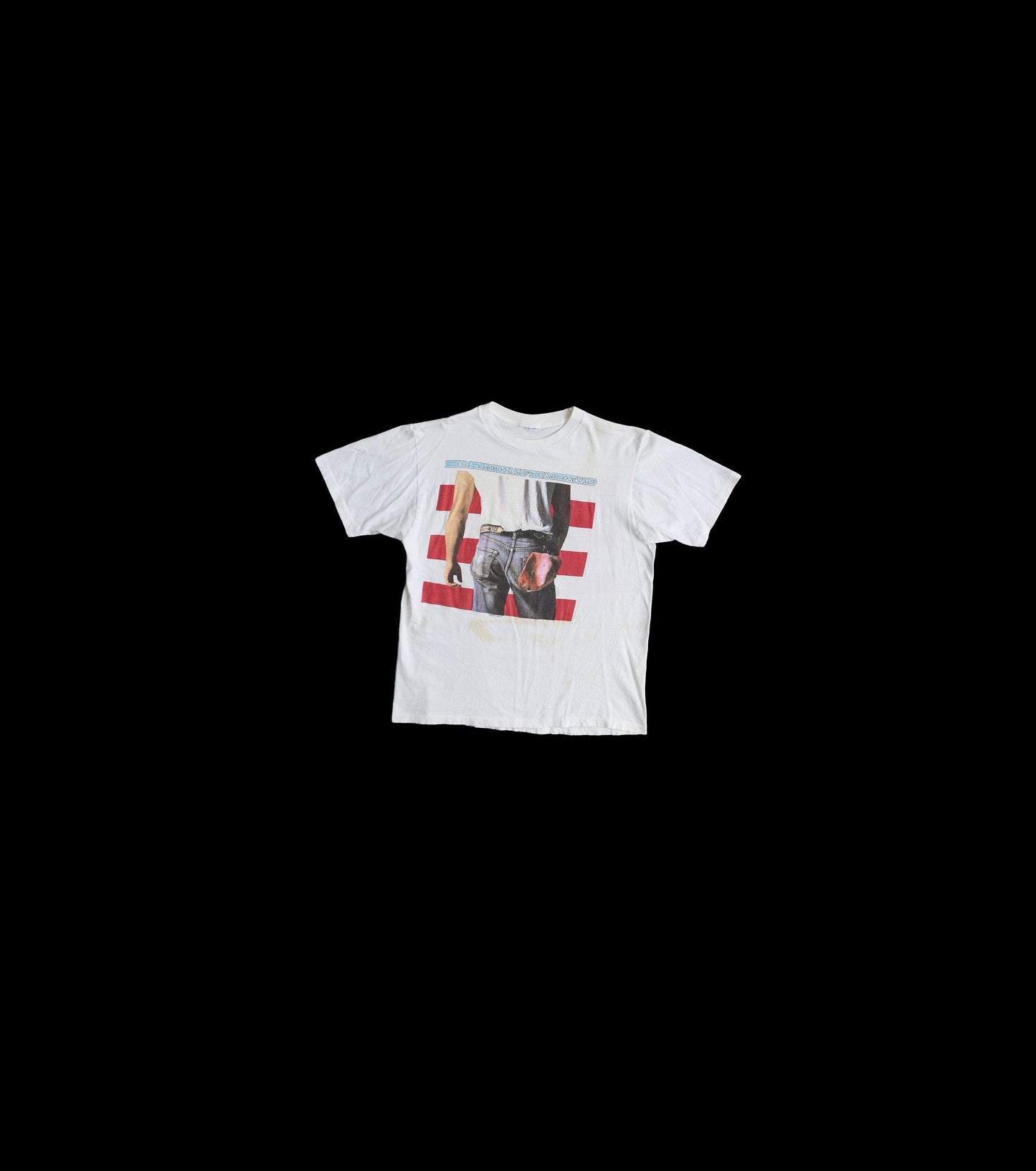 Vintage Bruce Springsteen White Graphic T-shirt