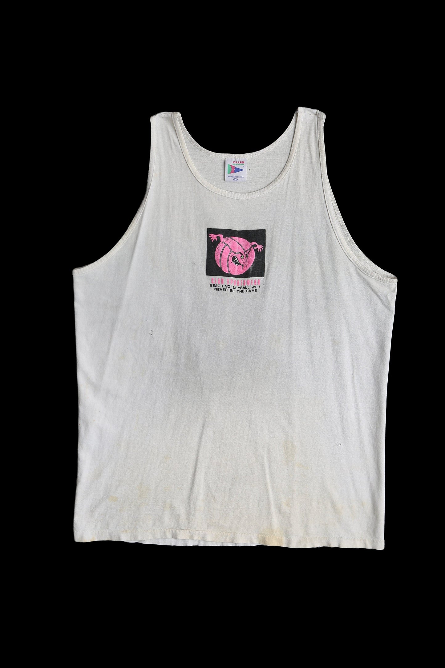 Vintage Volleyball white Graphic Tank Top - Attack of the Killer Volleyball