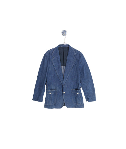 Vintage Men's Blue Casual Blazer by Lee - Estimated Era 1970's - 1980's