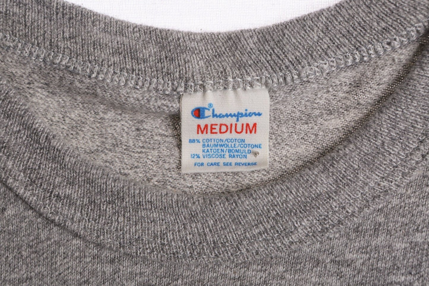 Vintage Champion Gray T-shirt with Red MIT University Print