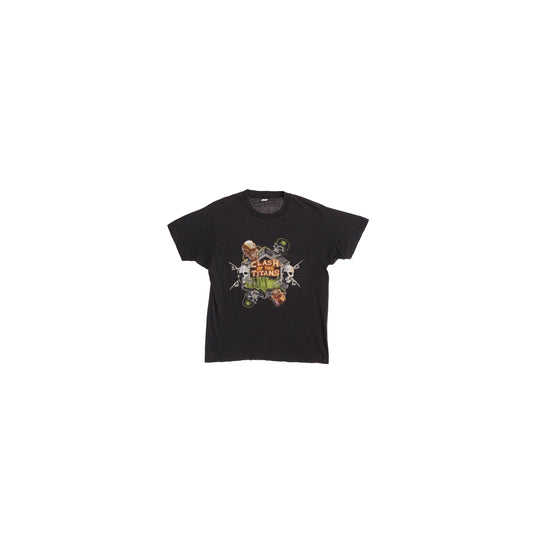Clash of The Titans North American Tour 1991 Black Graphic Rock t-shirt