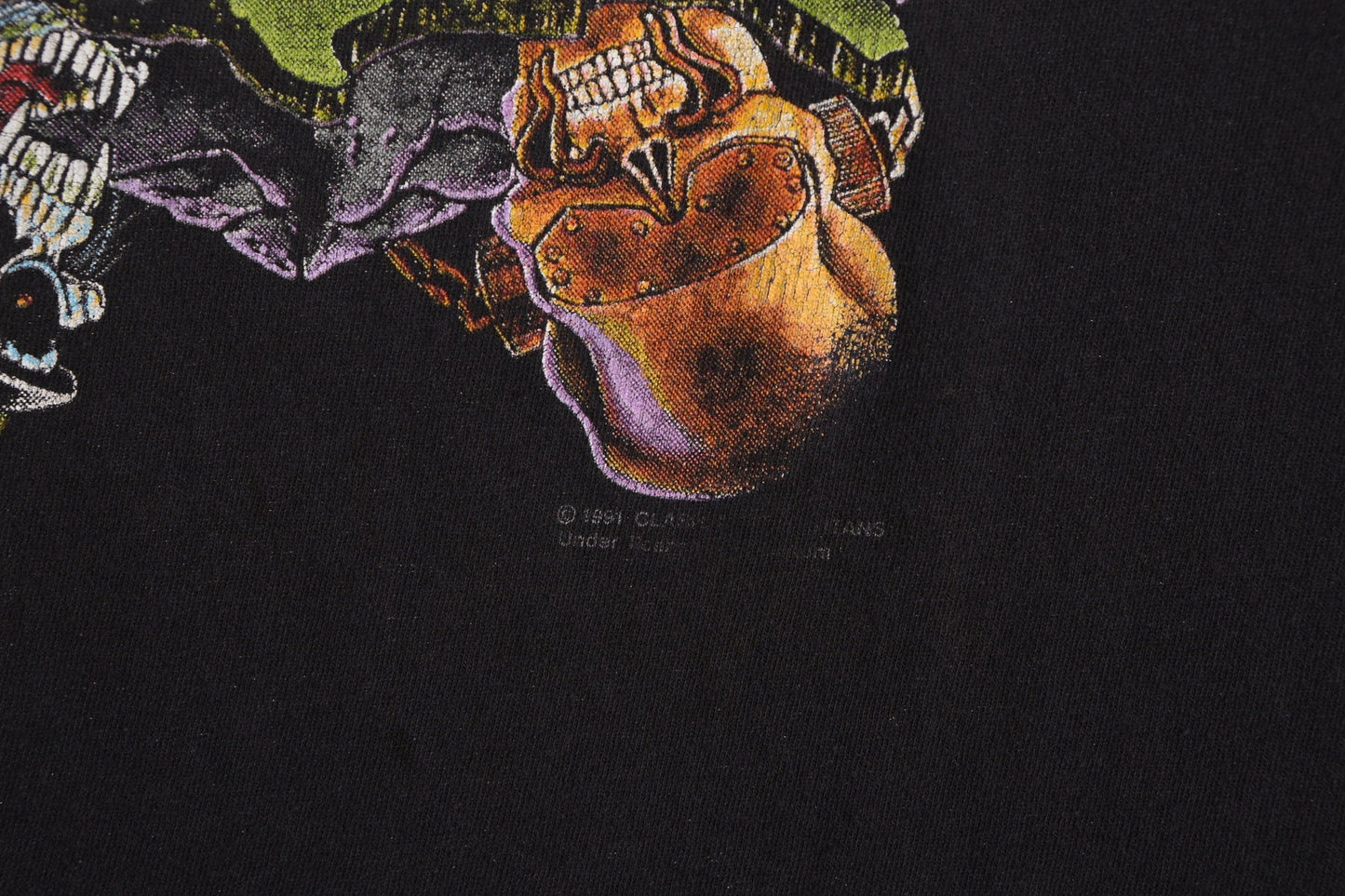 Clash of The Titans North American Tour 1991 Black Graphic Rock t-shirt