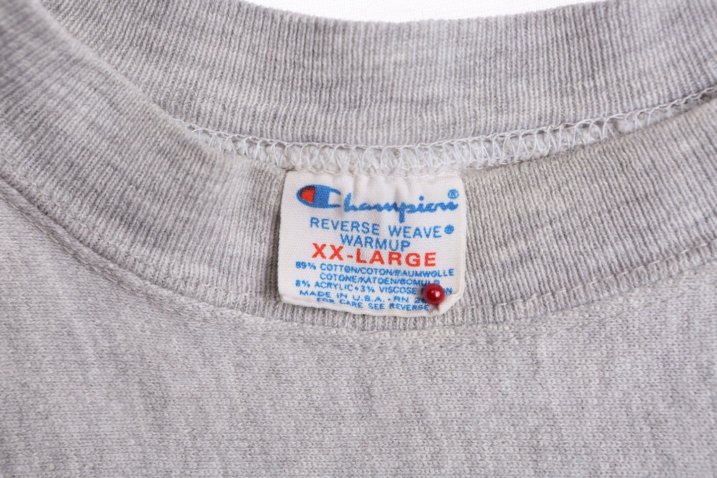 Vintage Champion Gray Sweatshirt with Red Nebraska Football Print