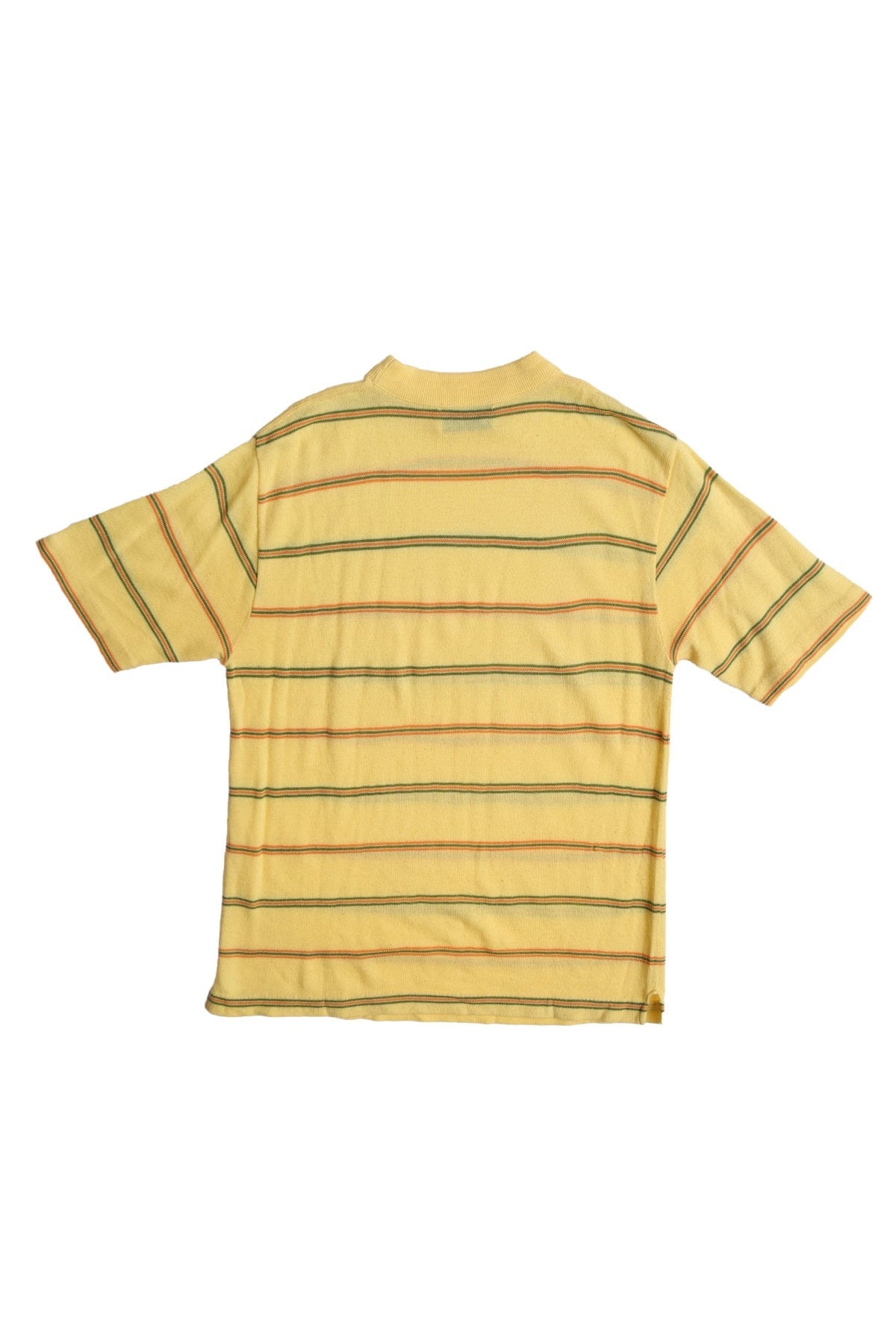 1960's Men Yellow Striped Mod Shirt
