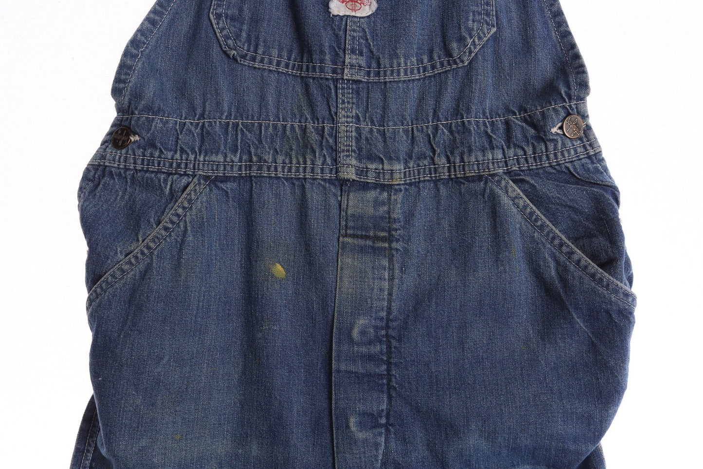 Vintage Overall Dress / 1970s / Costume Made