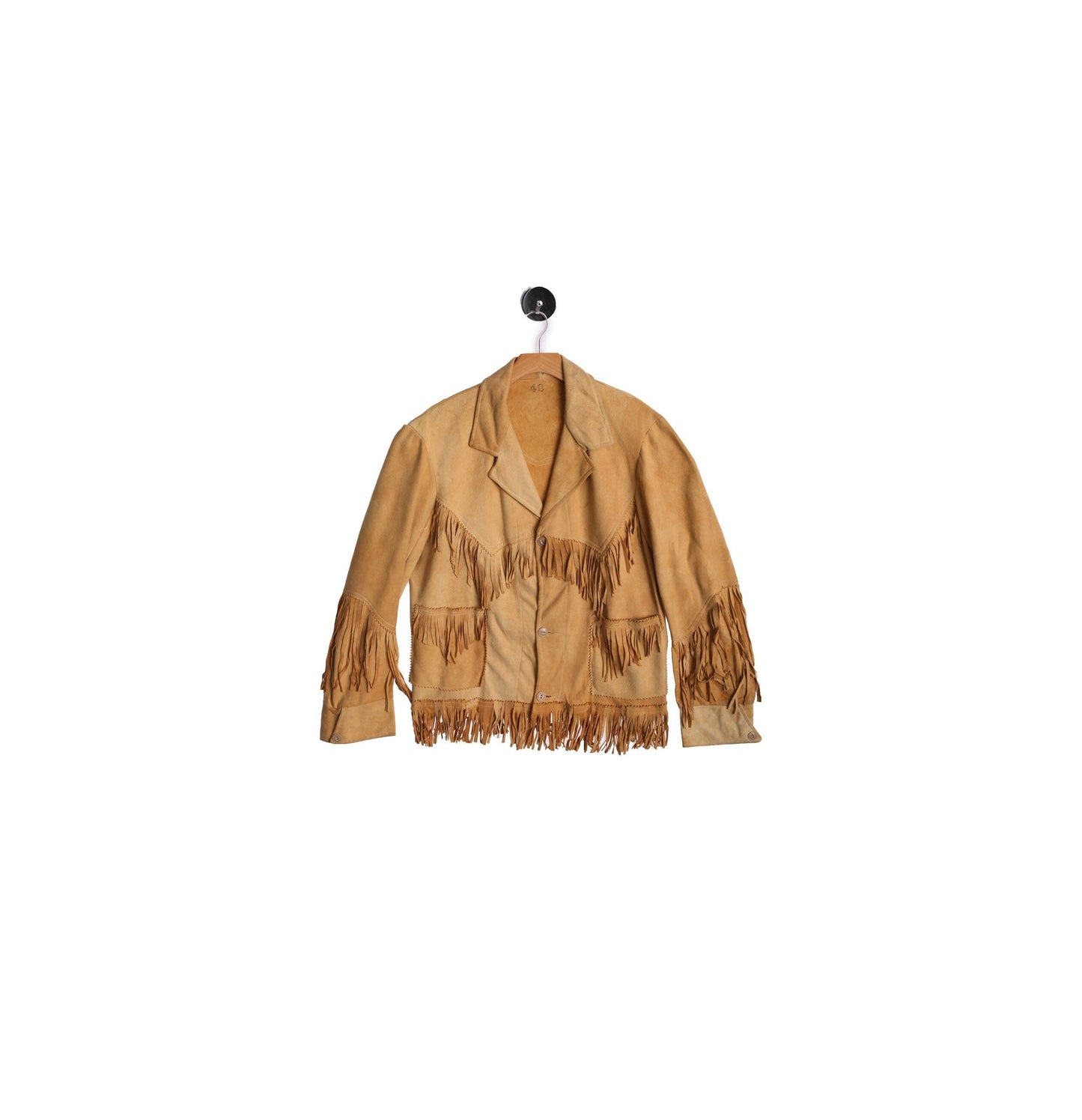 Vintage Fringed Jacket / Soft Leather / 1960s - 1970s