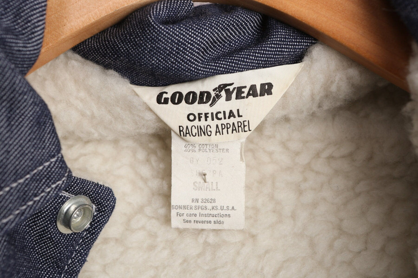 Vintage Good Year Blue Sherpa Jacket