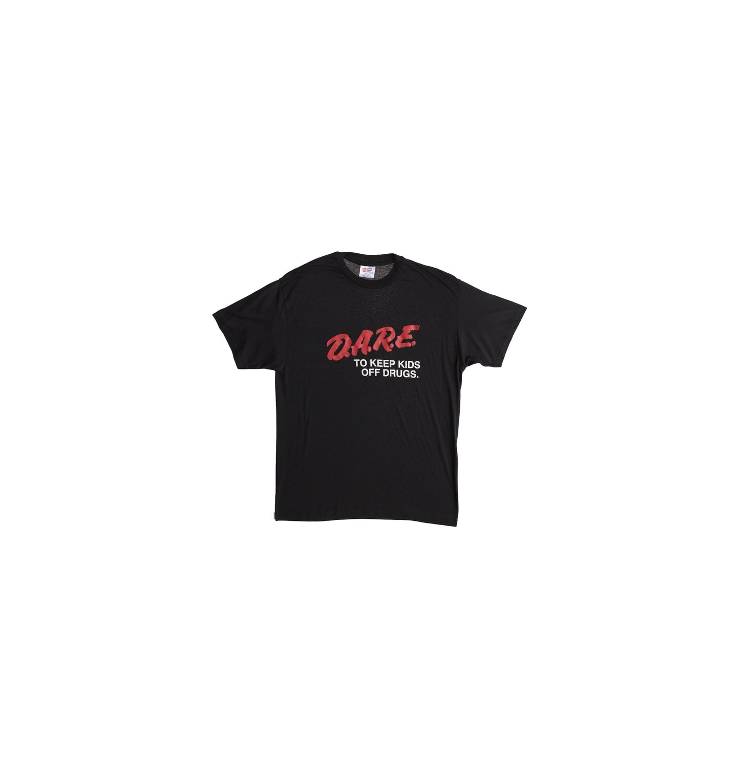 DARE to keep Kids Off Drugs Black Graphic T-shirt
