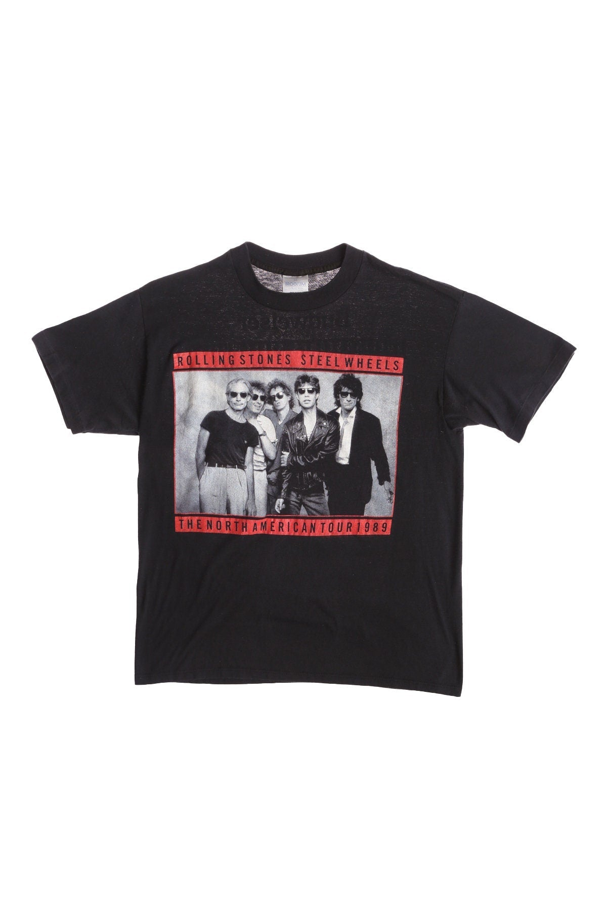 Rolling Stones Steel Wheels - The North American Tour 1989 - Black Graphic T-shirt