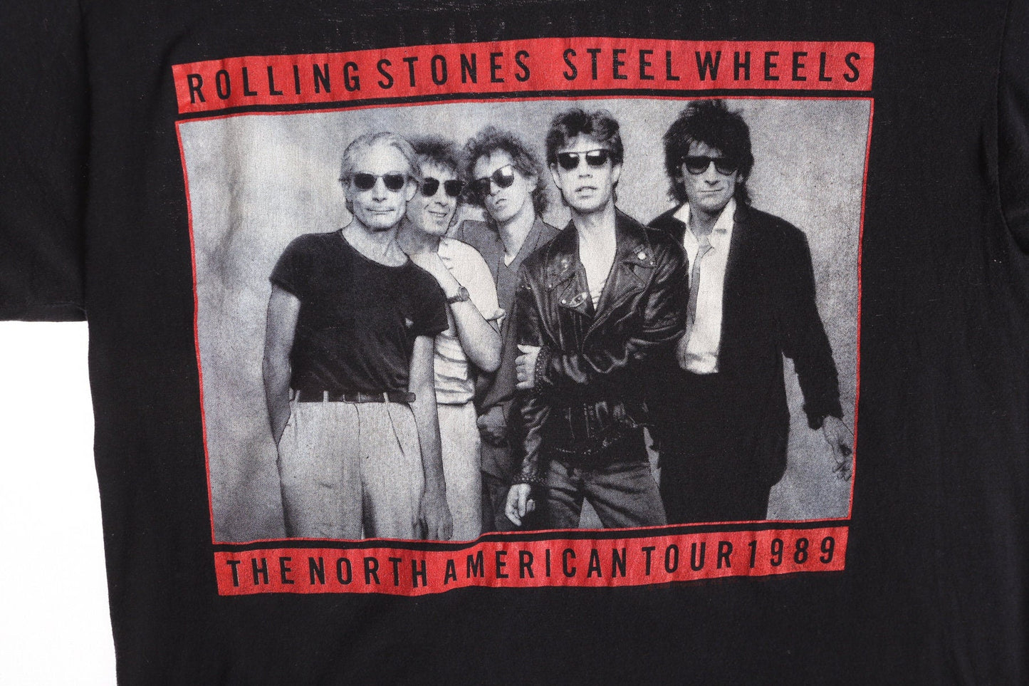Rolling Stones Steel Wheels - The North American Tour 1989 - Black Graphic T-shirt