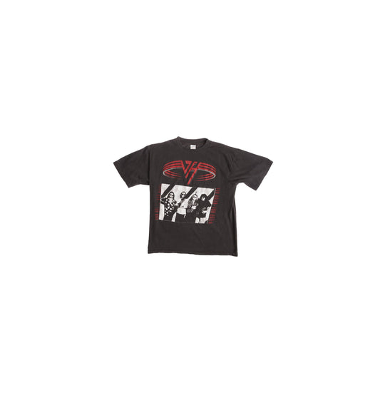 1992 Tour Van Halen Rock Black Graphic Shirt