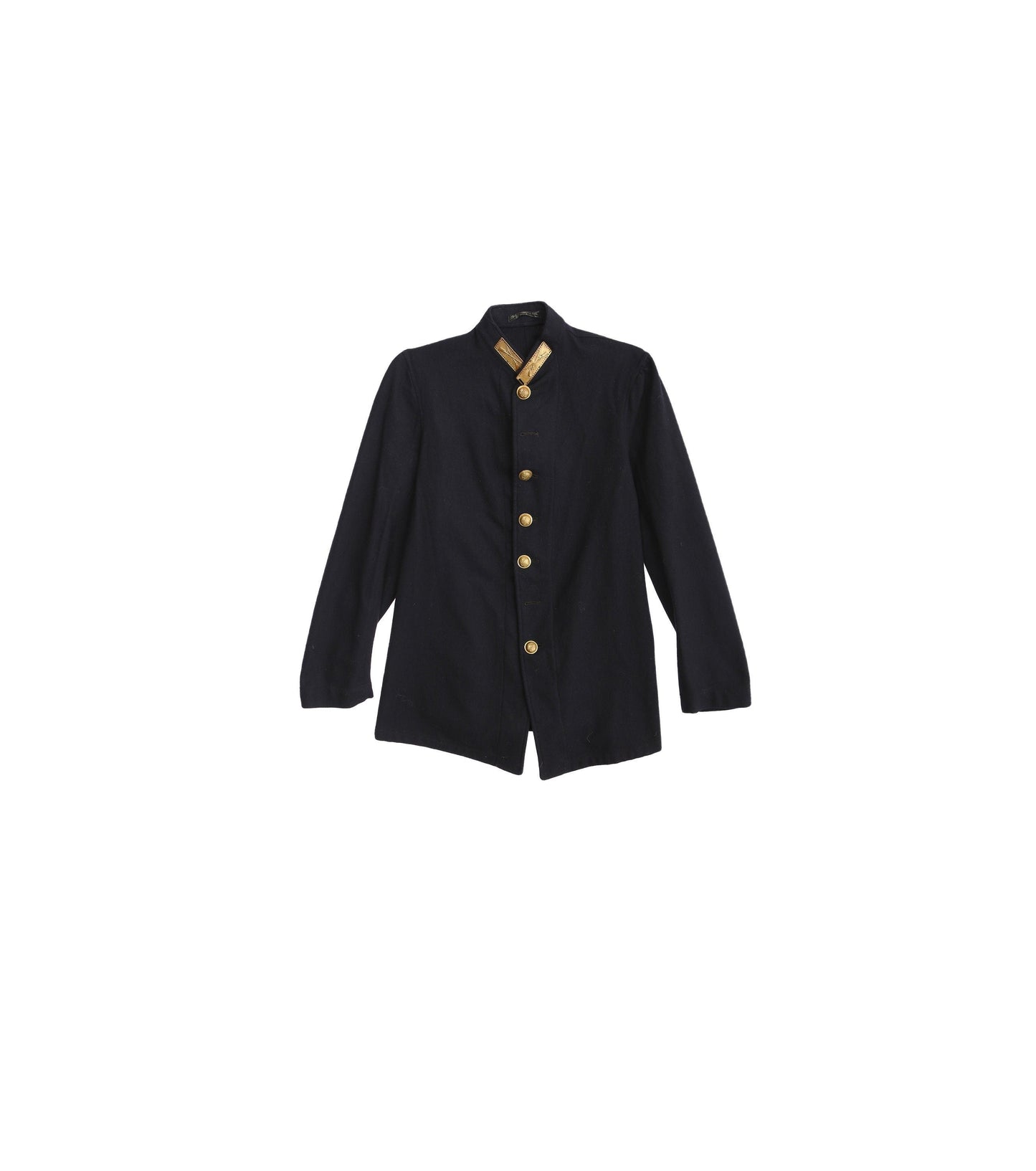 Vintage Military Blue Wool Coat
