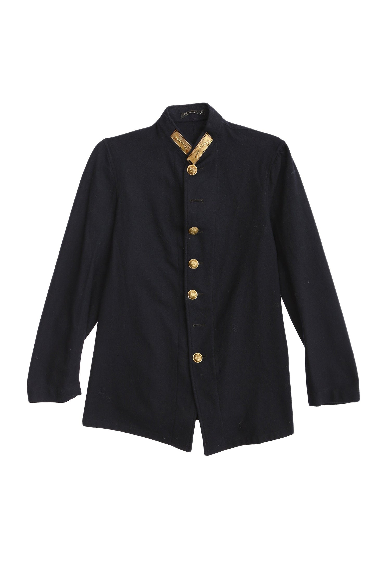 Vintage Military Blue Wool Coat