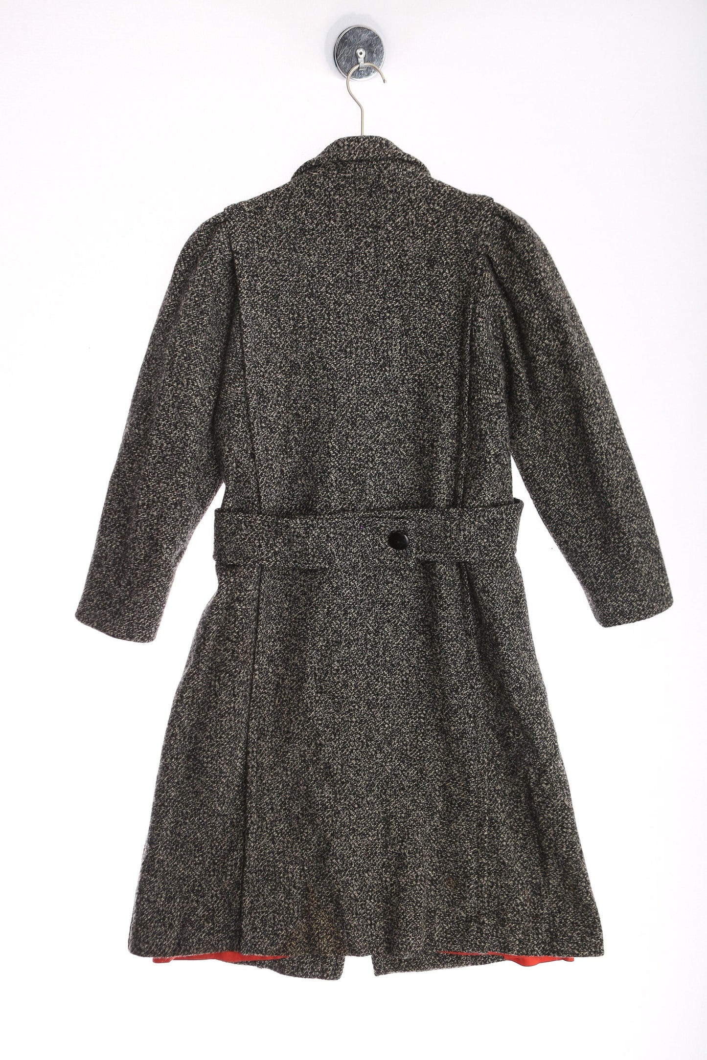 Vintage Women Gray Winter Trench Coat