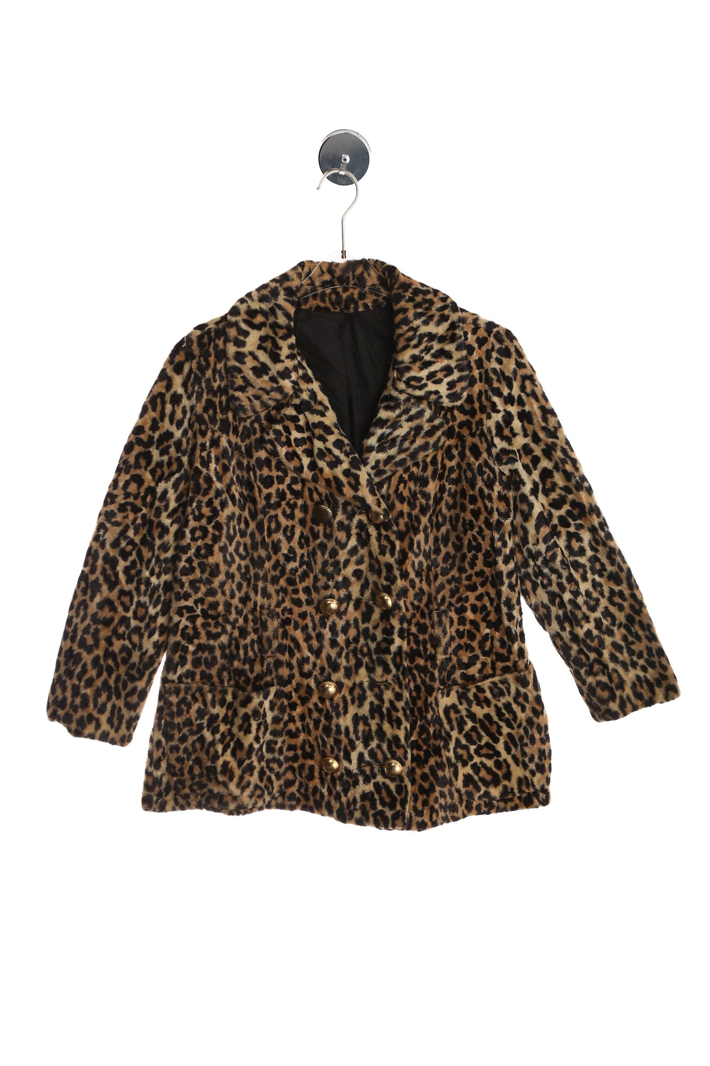 Vintage Women Leopard Print Coat - Era 1950's - 1960's