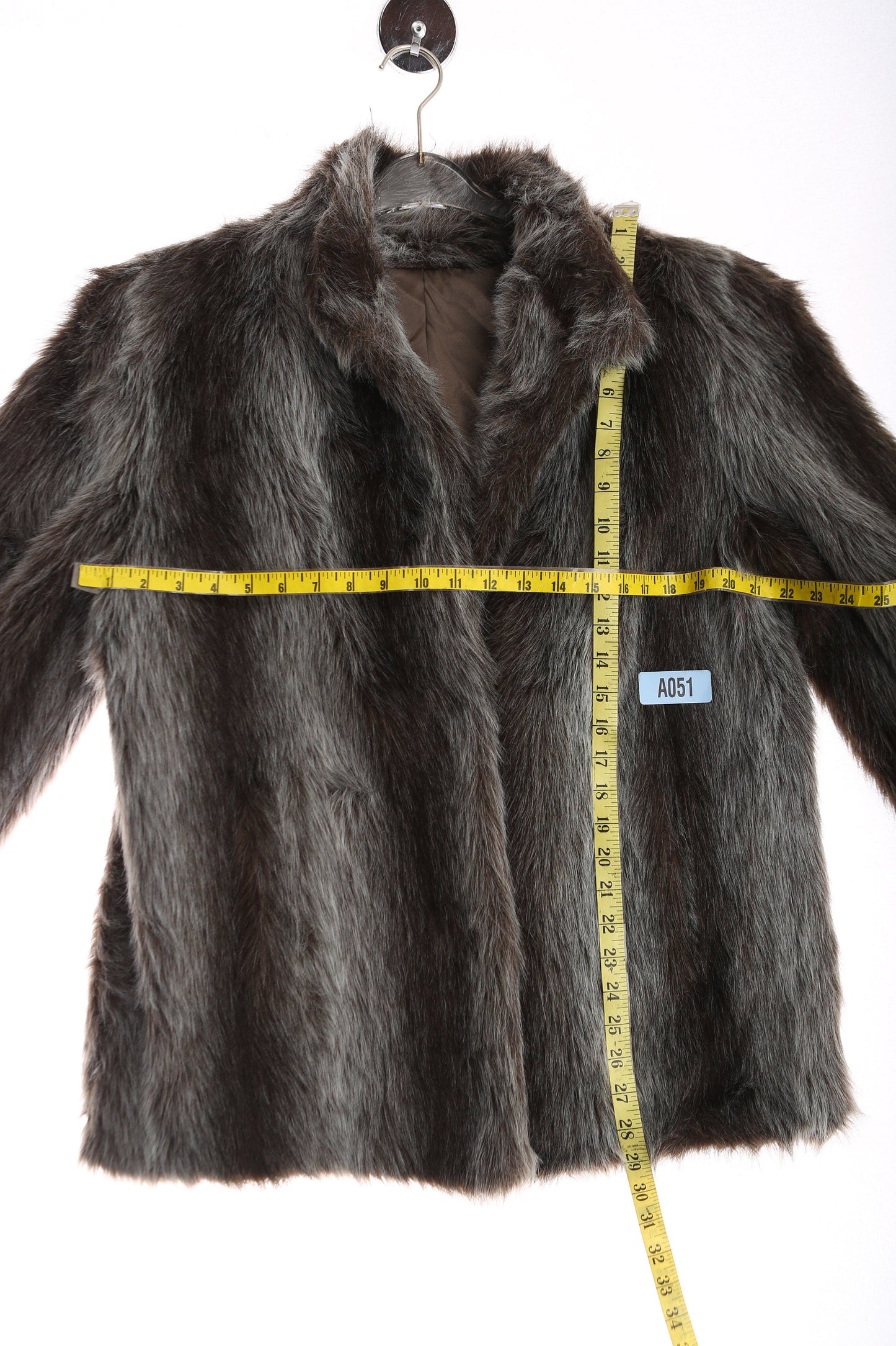 Vintage Women Brown Faux Fur Jacket